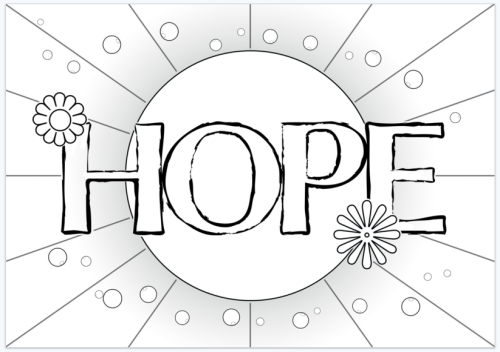 Coloring Page Hope - Preview